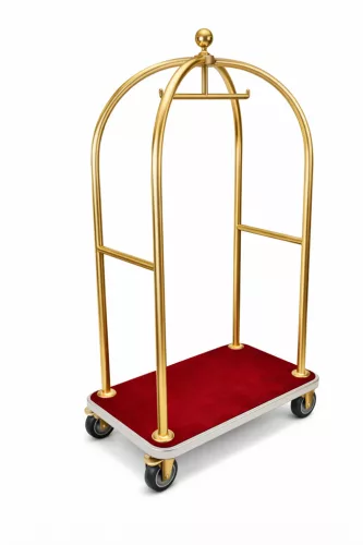 1340 P Poggyászkocsi keret Polírozott arany PVD