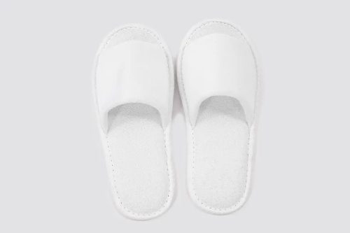 C-Paris, offene Zehen, Größe 28,2 cm | Hotelslipper