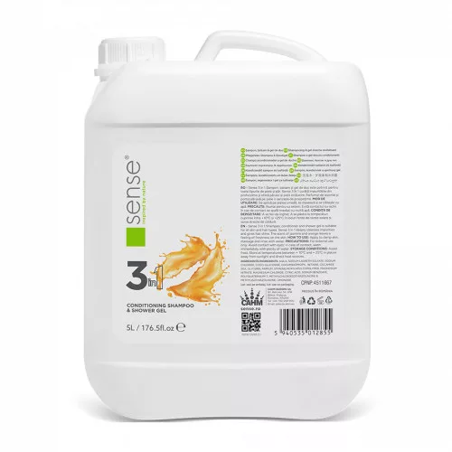 Pflegeshampoo und Duschgel Jasmine and Orange, 5 L - SENSE