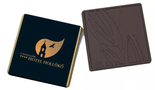 4x4 cm Mini-Schokolade (Vollmilchschokolade, Zartbitterschokolade)