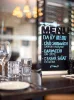 Securit Kreidetafel mit MENU-Silhouette und Alu-Fuß
