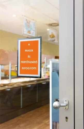 DURAFRAME Magnet-Inforahmen mit selbstklebender Rückseite, A4, silber