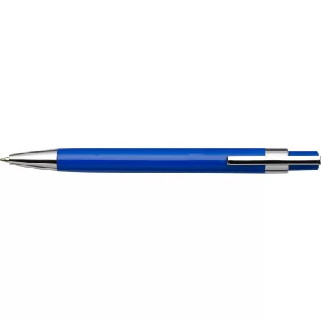Kugelschreiber mit Metallclip, Blau – Preis inklusive Logodruck