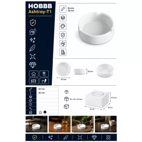 HOBBB Rutsker Gästetablett, Weiß