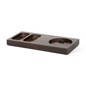 Xanthic S Welcome-Tablett, Holz – Mahagoni, Schwarz