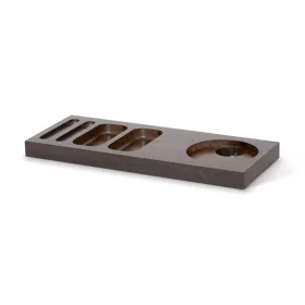 Xanthic Welcome-Tablett, Holz – Mahagoni, Schwarz