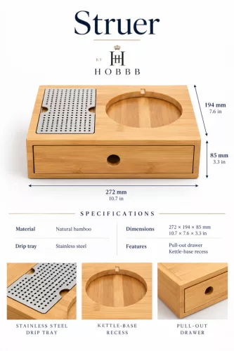 HOBBB Struer Bambus-Gästetablett, Natur