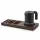 Bentley Xanthic Tablett (Mahagoni) + Halo Wasserkocher, 0,6 l (mattschwarz) – Set