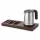 Bentley Xanthic Tablett (Mahagoni) + Halo Wasserkocher, 0,8 l (Edelstahl) – Set