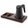 Bentley Xanthic S Tablett (Mahagoni) + Coral Wasserkocher, 0,5 l (mattschwarz) – Set