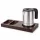 Bentley Xanthic S Tablett (Mahagoni) + Halo Wasserkocher, 0,8 l (Edelstahl) – Set