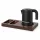 Bentley Xanthic S Tablett (Mahagoni) + Halo Wasserkocher, 1 l (schwarz) – Set
