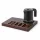 Bentley Xanthic Coffee & Tea Tablett (Mahagoni) + Halo Wasserkocher, 0,6 l (mattschwarz) – Set