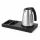 Bentley Xanthic S Tablett (schwarz) + Saffron View Wasserkocher, 1 l (Edelstahl) – Set