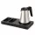Bentley Xanthic S Tablett (schwarz) + Coral Wasserkocher, 0,5 l (Edelstahl) – Set