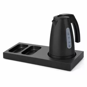   Bentley Xanthic S Tablett (schwarz) + Saffron View Wasserkocher, 1 l (mattschwarz) – Set