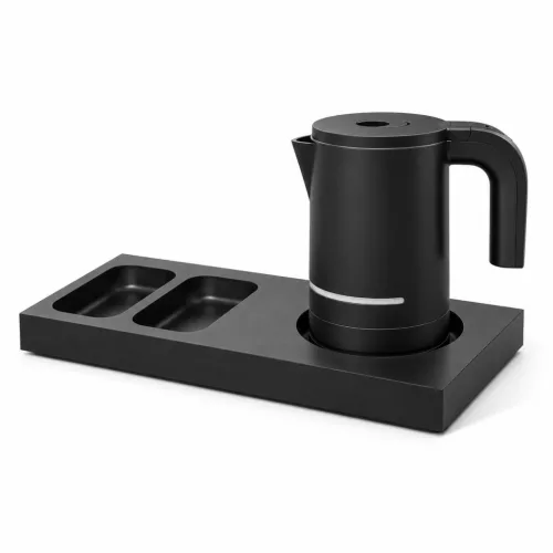 Bentley Xanthic S Tablett (schwarz) + Halo Wasserkocher, 1 l (schwarz) – Set