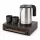 Bentley Canella Tablett (Mahagoni) + Halo Wasserkocher, 0,8 l (Edelstahl) – Set