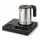 Bentley Orange Tablett (schwarz) + Halo Wasserkocher, 0,8 l (Edelstahl) – Set