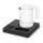 Bentley Orange Tablett (schwarz) + Halo Wasserkocher, 0,6 l (weiß) – Set