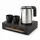 Bentley Canella Tablett (schwarz) + Halo Wasserkocher, 0,8 l (Edelstahl) – Set