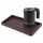 Bentley Etna Tablett (klassisch braun) + Halo Wasserkocher, 0,6 l (mattschwarz) – Set