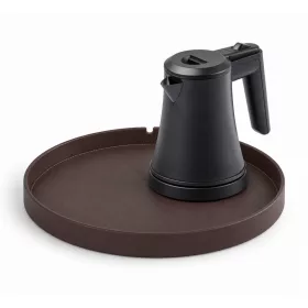   Bentley Maroa Tablett (klassisch braun) + Coral Wasserkocher, 0,5 l (mattschwarz) – Set