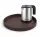 Bentley Maroa Tablett (klassisch braun) + Halo Wasserkocher, 0,8 l (Edelstahl) – Set