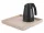 Bentley Fuji Tablett (Natur) + Saffron View Wasserkocher, 1 l (mattschwarz) – Set