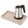 Bentley Etna Tablett (Natur) + Coral Wasserkocher, 0,5 l (Edelstahl) – Set