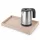 Bentley Etna Tablett (Natur) + Halo Wasserkocher, 0,8 l (Edelstahl) – Set