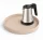 Bentley Maroa Tablett (Natur) + Coral Wasserkocher, 0,5 l (Edelstahl) – Set