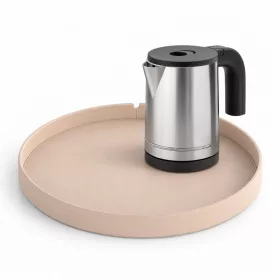   Bentley Maroa Tablett (Natur) + Halo Wasserkocher, 0,8 l (Edelstahl) – Set