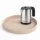 Bentley Maroa Tablett (Natur) + Halo Wasserkocher, 0,8 l (Edelstahl) – Set