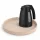 Bentley Maroa Tablett (Natur) + Saffron View Wasserkocher, 1 l (mattschwarz) – Set