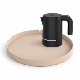   Bentley Maroa Tablett (Natur) + Halo Wasserkocher, 1 l (schwarz) – Set