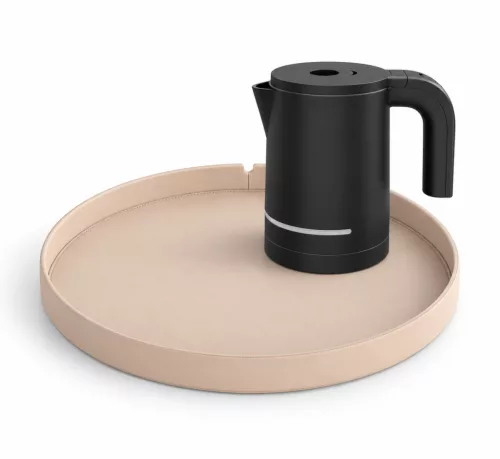 Bentley Maroa Tablett (Natur) + Halo Wasserkocher, 1 l (schwarz) – Set