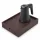 Bentley Stromboli Tablett (klassisch braun) + Coral Wasserkocher, 0,5 l (mattschwarz) – Set