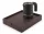 Bentley Stromboli Tablett (klassisch braun) + Halo Wasserkocher, 0,6 l (mattschwarz) – Set
