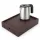 Bentley Stromboli Tablett (klassisch braun) + Halo Wasserkocher, 0,8 l (Edelstahl) – Set