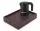 Bentley Stromboli Tablett (klassisch braun) + Halo Wasserkocher, 1 l (schwarz) – Set