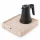 Bentley Stromboli Tablett (Natur) + Coral Wasserkocher, 0,5 l (mattschwarz) – Set