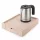 Bentley Stromboli Tablett (Natur) + Halo Wasserkocher, 0,8 l (Edelstahl) – Set