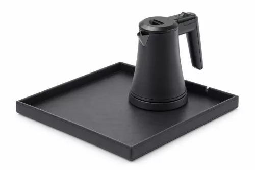Bentley Fuji Tablett (schwarz) + Coral Wasserkocher, 0,5 l (mattschwarz) – Set