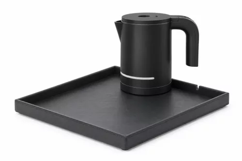 Bentley Fuji Tablett (schwarz) + Halo Wasserkocher, 1 l (schwarz) – Set