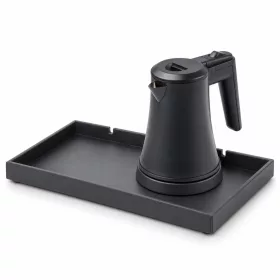   Bentley Etna Tablett (schwarz) + Coral Wasserkocher, 0,5 l (mattschwarz) – Set
