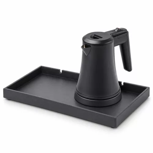 Bentley Etna Tablett (schwarz) + Coral Wasserkocher, 0,5 l (mattschwarz) – Set