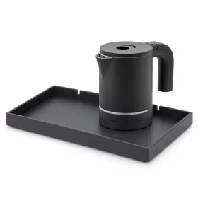   Bentley Etna Tablett (schwarz) + Halo Wasserkocher, 0,6 l (mattschwarz) – Set
