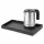 Bentley Etna Tablett (schwarz) + Halo Wasserkocher, 0,8 l (Edelstahl) – Set