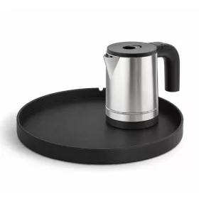   Bentley Maroa Tablett (schwarz) + Halo Wasserkocher, 0,8 l (Edelstahl) – Set